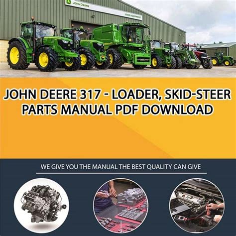 john deere  loader skid steer parts manual   service manual repair manual