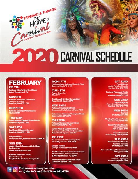 carnival schedule carnival carnival party carnival date