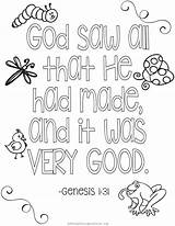Coloring Bible Pages Verse Preschool Verses Creation Story Adult Colouring Choose Board Crafts sketch template
