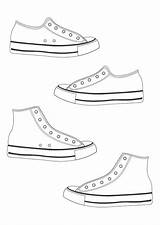 Shoe Kids Converse sketch template