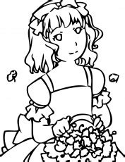 flower girl coloring pages  getdrawings   coloring home