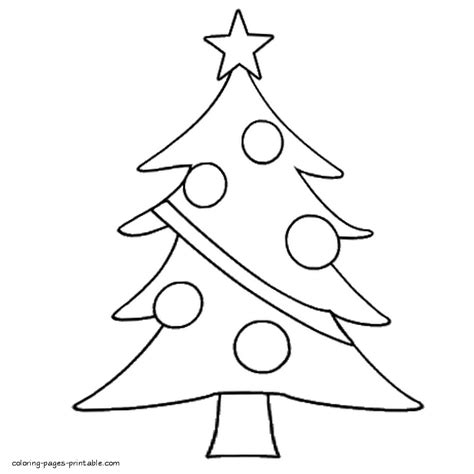 christmas tree coloring pages  toddlers coloring pages printablecom
