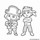 Diego Coloring Dora Pages Printable sketch template
