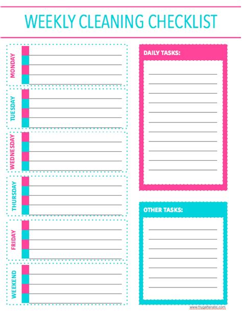 printable checklist template   printable