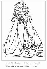 Coloriage Reine Neiges Magique Princesse Colorier Visiter Numéros Elsa sketch template