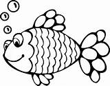 Fish Colouring Printables Coloring Clipart sketch template
