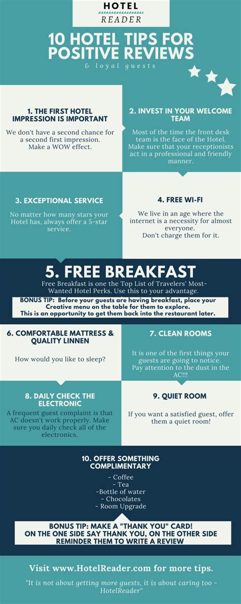 10 Best Tips For Positive Hotel Reviews [infographic] Hotel Reader