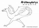 Dinosaur Archeopteryx Brandi Beckett Hist sketch template