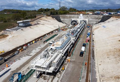 hs  history   launches  giant tunnel boring machine rail news