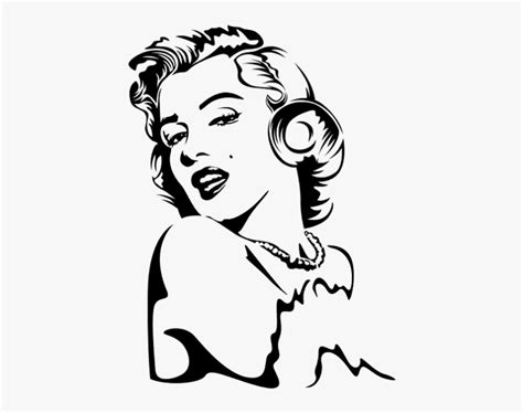 Clip Art Collection Free Line Download Marilyn Monroe