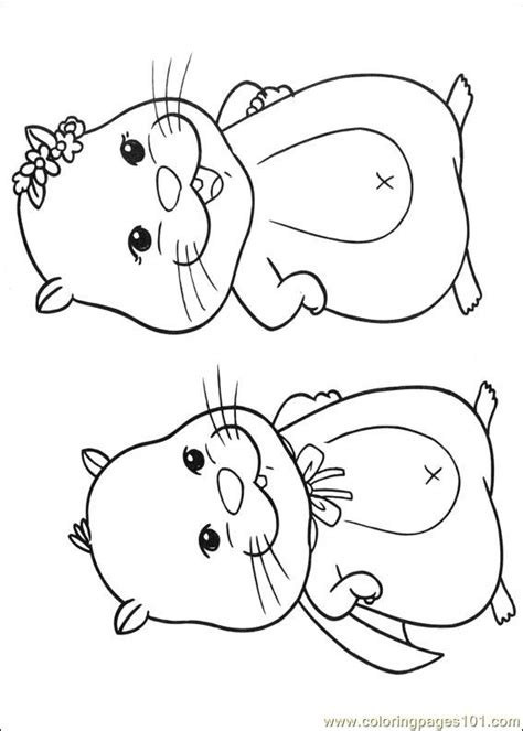 coloring pages zhu zhu pets  cartoons miscellaneous