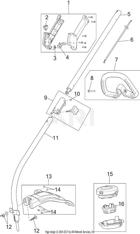 troy bilt  cycle trimmer parts diagram  wiring diagram