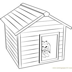 dog house coloring pages  kids printable