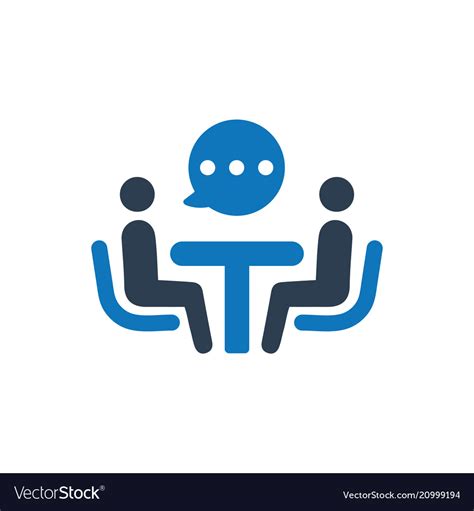 business discussion icon royalty  vector image