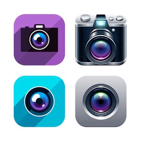 photo app icons set  vector art  vecteezy