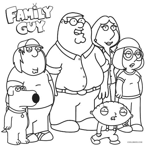 printable family guy coloring pages  kids coolbkids
