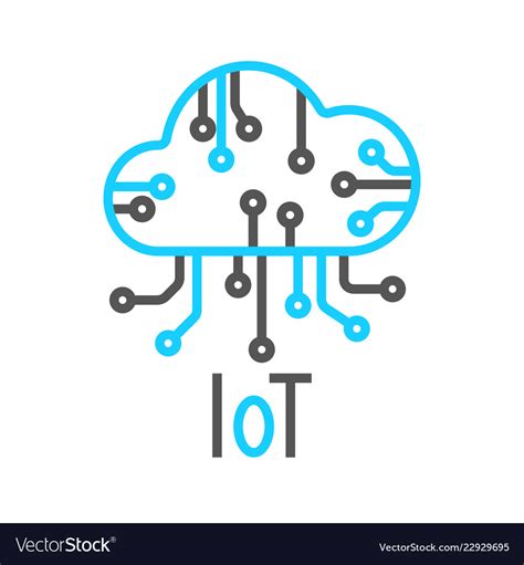 cloud iot internet  icon royalty  vector image