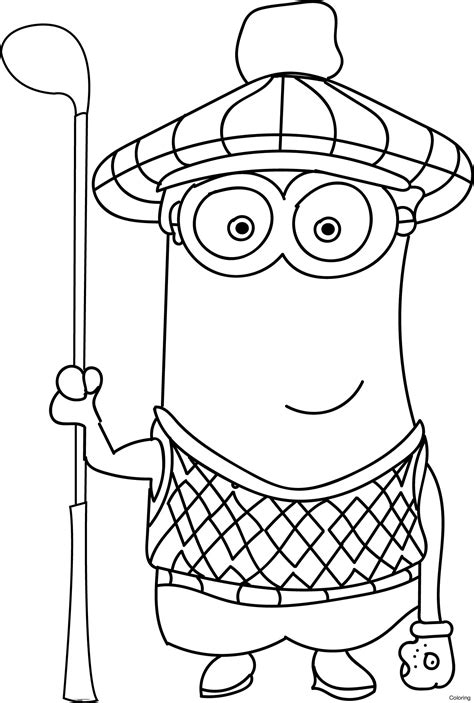 minion coloring pages kevin  getcoloringscom  printable