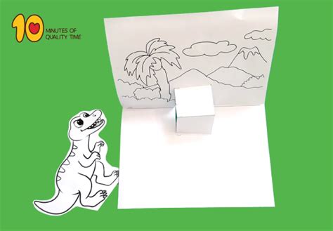t rex pop up template 10 minutes of quality time