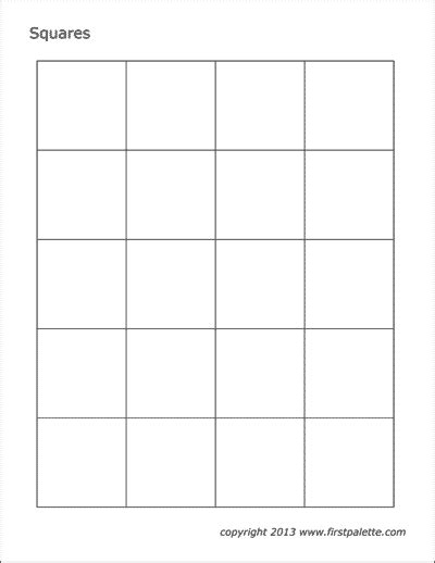 squares  printable templates coloring pages firstpalettecom