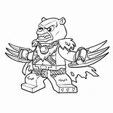 Chima Coloring Pages Coloring4free Bear Rogon Rhino sketch template