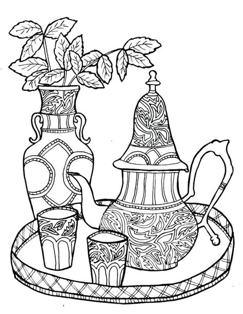 teacup coloring pages printable  getdrawings
