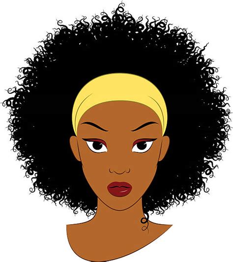 Best Curly Black Hair Illustrations Royalty Free Vector Graphics