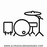 Drum Tamburo Drummer Cymbal Icon Icons Ultracoloringpages Stampare sketch template