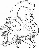 Pooh Winnie Coloring Cowboy Pages Disney Wild West Sheets Cute Topcoloringpages Colouring Cartoon Rocks Kids Choose Board sketch template