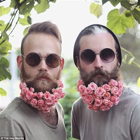 the gay beards decorate their facial hair in instagram images daily mail online