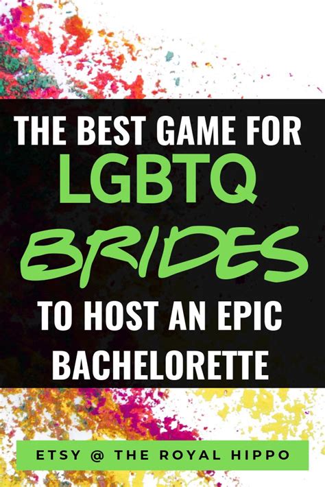 Lesbian Bachelorette Party Game Lgbtq Wedding Lesbian