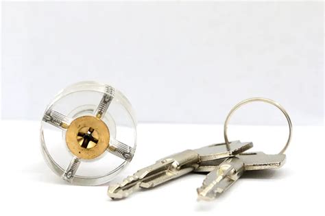 transparent clear cross lock practice locks locksmith tools