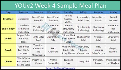 youv diet  meal plan explained developing healthy