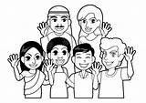 People Coloring Pages Large sketch template
