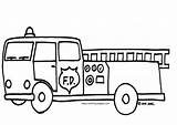Coloring Fire Truck Pages Printable Color Related Posts sketch template