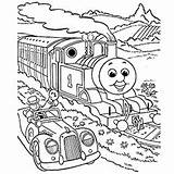 Coloring Pages Thomas Train Percy Engine James Red Top Color Printable Toddler Will Getdrawings Getcolorings sketch template