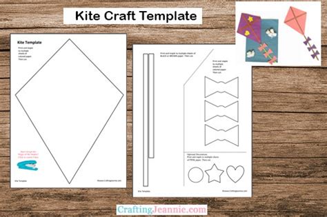 kite craft  template crafting jeannie