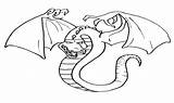 Evil Dragon Coloring Pages Getdrawings Drawing sketch template