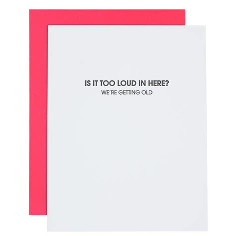 chez gagné hilarious letterpress greeting cards is it too loud in