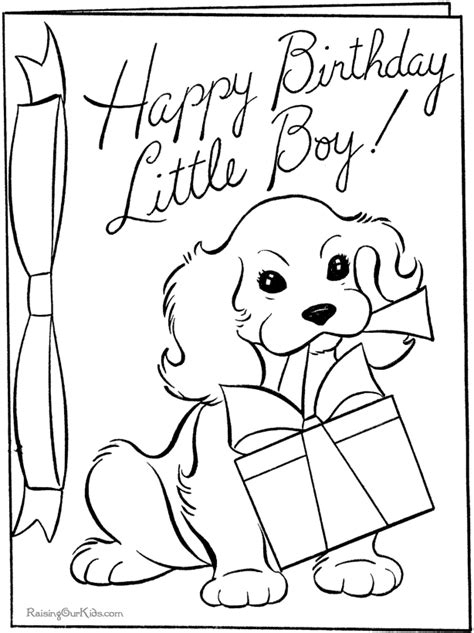 printable colouring pages  kids birthday coloring page blog