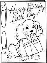 Coloring Birthday Happy Pages Popular Color Kids Gift sketch template
