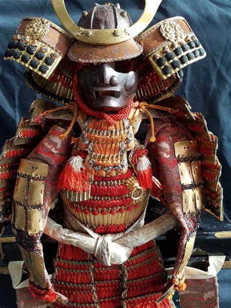samurai armour yoroi musha ningyo japan around 1920