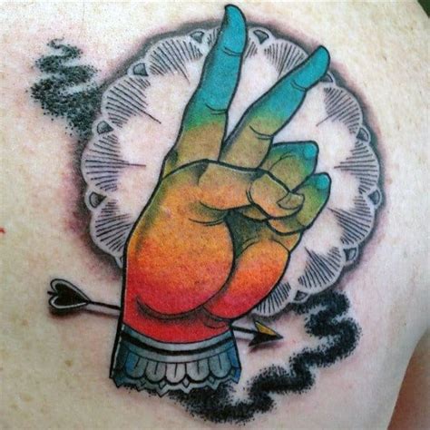 70 Peace Sign Tattoos For Men Symbolic Ink Design Ideas