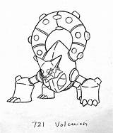 Volcanion sketch template