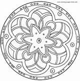 Coloring Pages Mandala Color Miscellaneous Printable Kids Mandalas Sheets Found sketch template