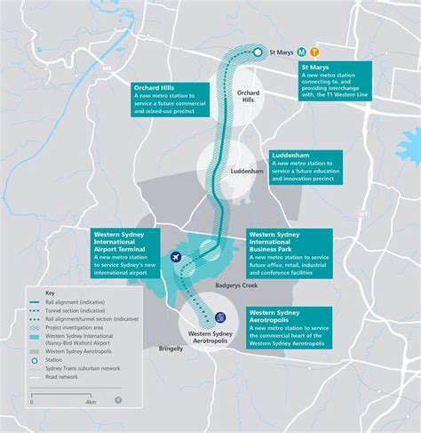 bn western sydney airport rail project   works  year