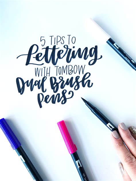 tips  lettering  tombow dual brush pens tombow usa blog