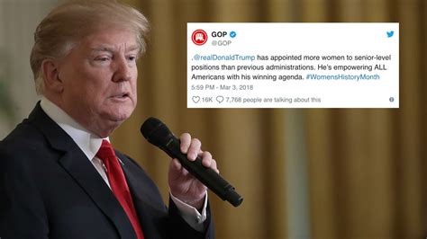 The Gop Tweeted That Trump Set A Record For Appointing Women To Senior