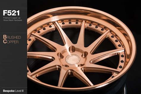 ag  brushed copper avant garde wheels