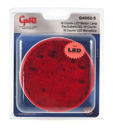 count  led stop tail turn light clear lens red